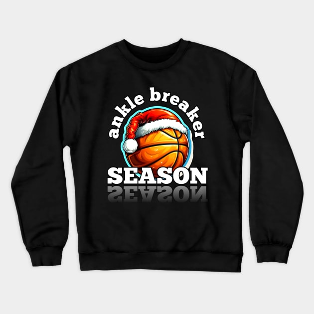 Ankle Breaker Basketball Christmas Crewneck Sweatshirt by MaystarUniverse